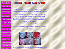 Tablet Screenshot of manties.net